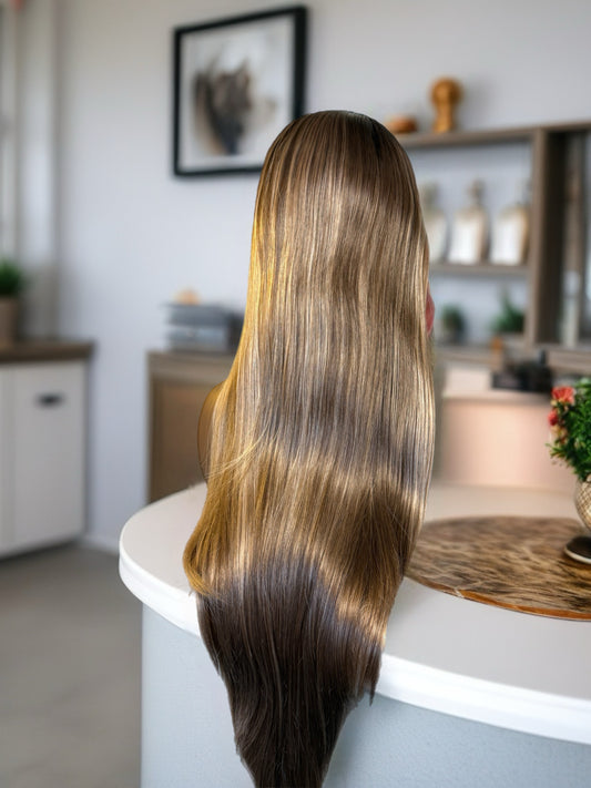 Mirabelle 24” Ombre Blonde Straight Wig