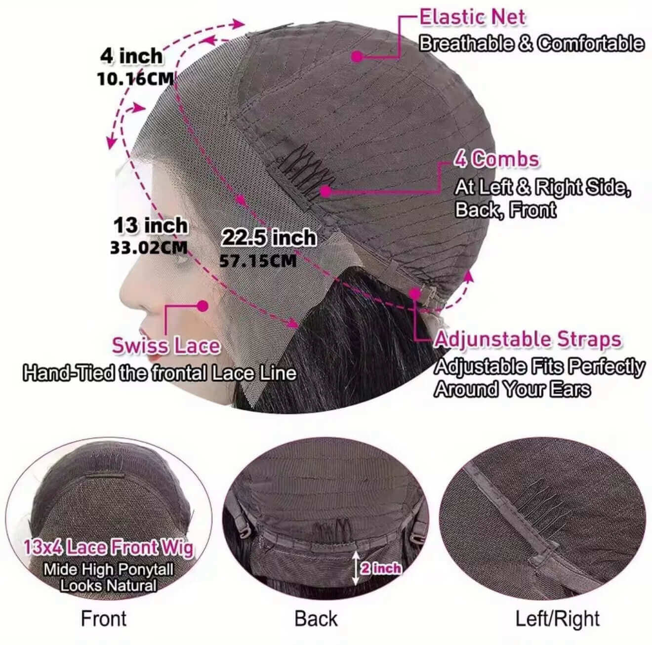 Onyx 24" Water Wave Lace Front Wig - Sedna Wigs