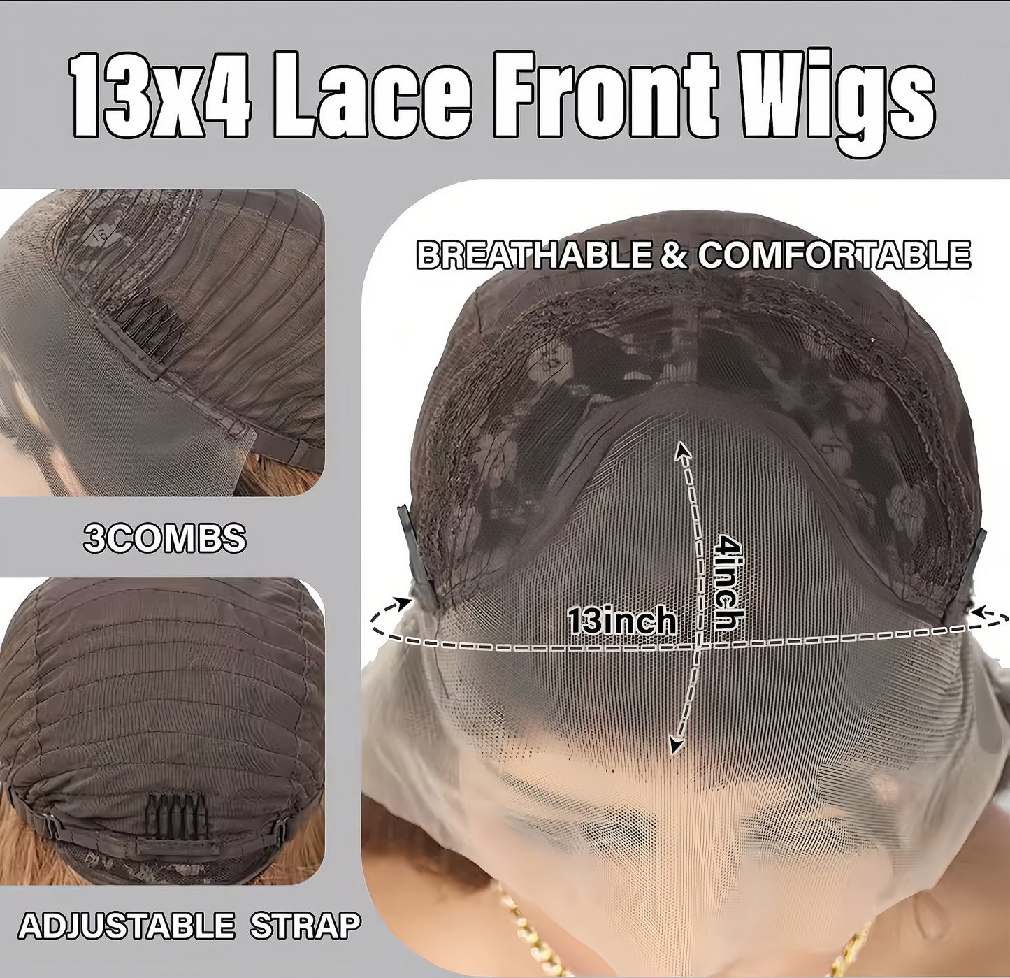 Nova 24" Silver & Black Ombre Straight Lace Front Wig - Sedna Wigs