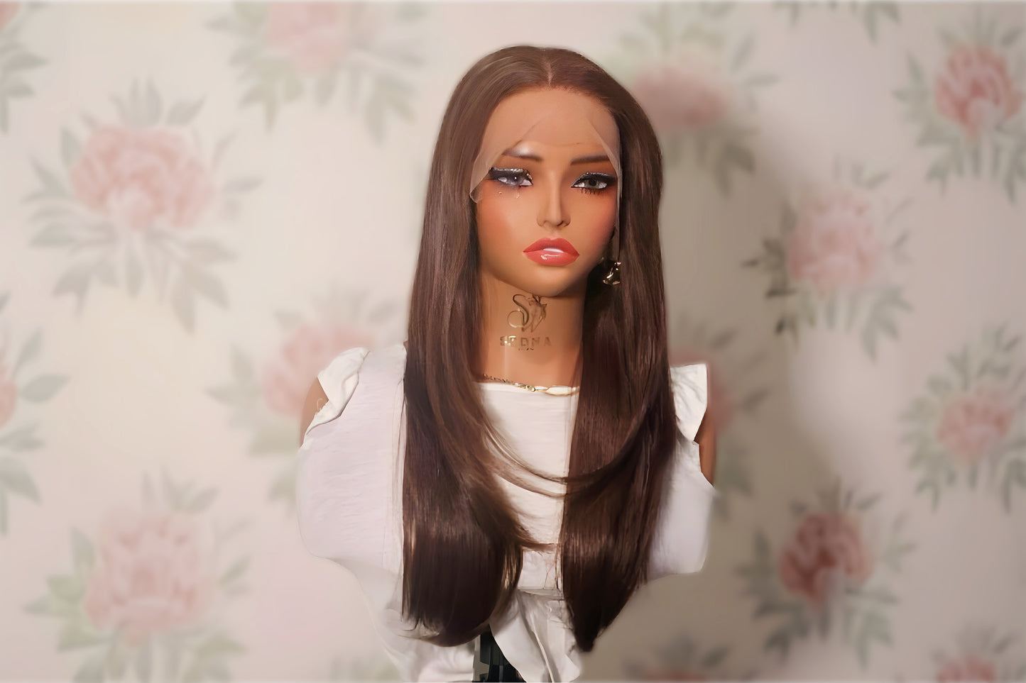 Summer 22" Chocolate Brown Straight 13x6 Lace Frontal - Sedna Wigs