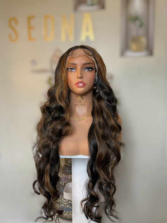 Zara Wig 26-inch Body Wave Caramel Ombre Wig - Sedna Wigs