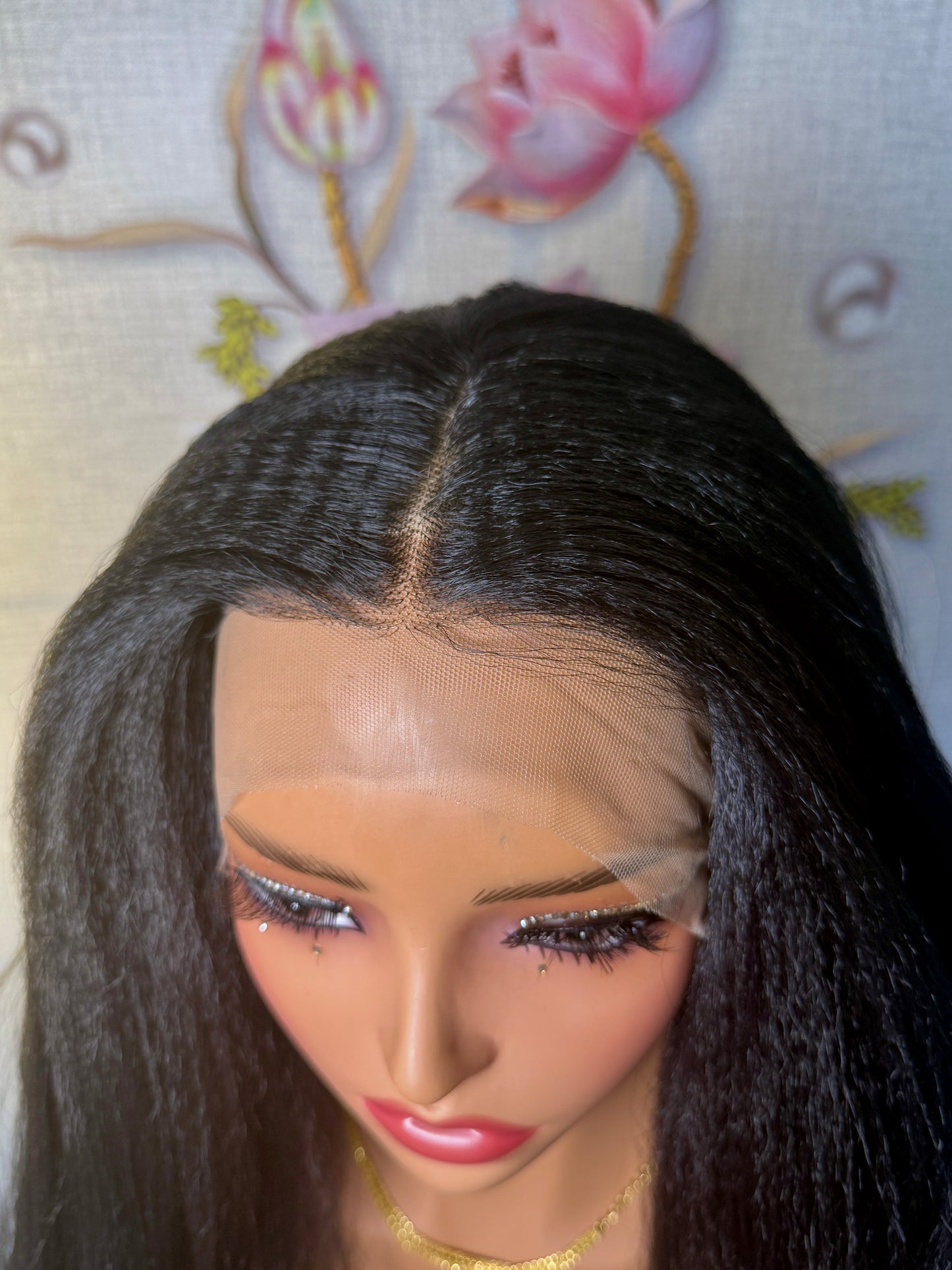 Lara 26-Inch Yaki Straight Bio-Synthetic Wig | 13×4 Lace Front