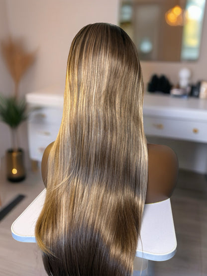 Mirabelle 24” Ombre Blonde Straight Wig