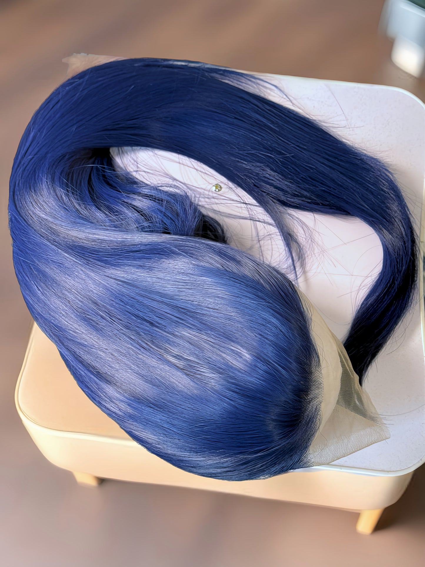 Sapphire 24” Midnight Blue Wig