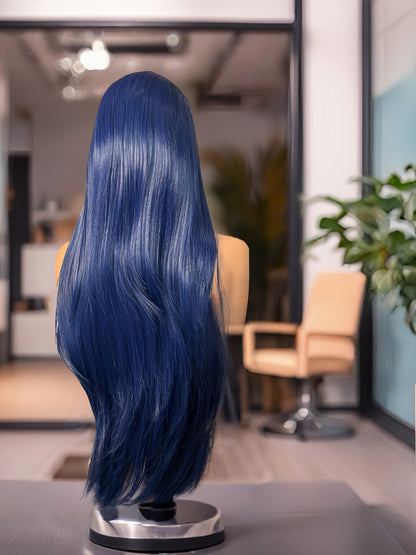 Sapphire 24” Midnight Blue Wig