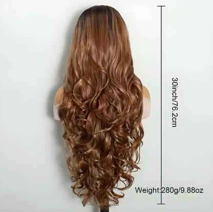 Aria 30" caramel honeyombre wig Premium Synthetic Wig Sedna Wigs