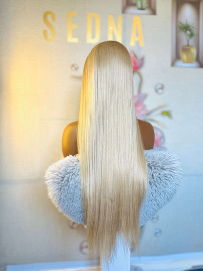 Aspen 26" Straight Platinum Blonde 13x6 HD Lace Wig - Sedna Wigs