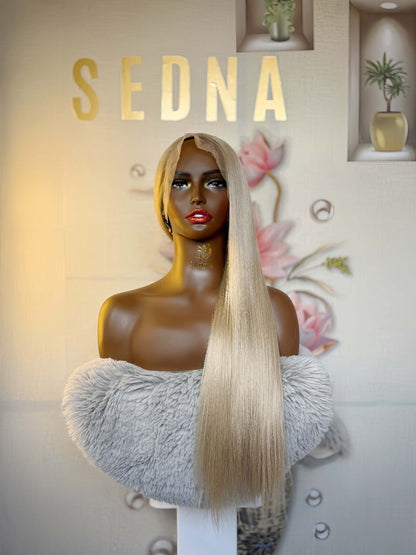 Aspen 26" Straight Platinum Blonde 13x6 HD Lace Wig - Sedna Wigs