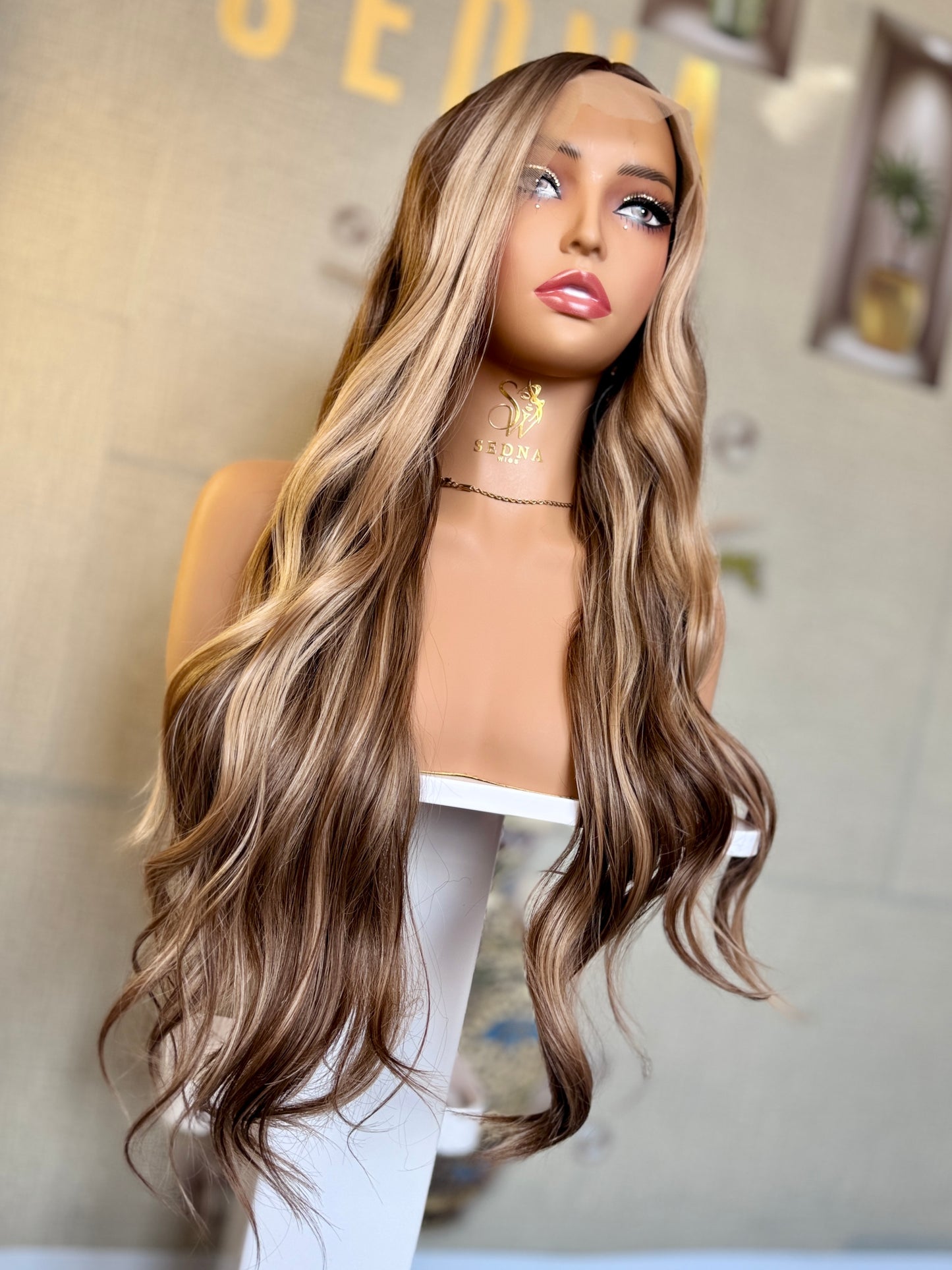 Aurora 26-Inch Bronde Ombre Body Wave 13x3 Lace Front Wig - Sedna Wigs