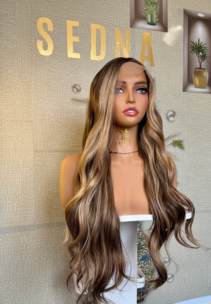 Aurora 26-Inch Bronde Ombre Body Wave 13x3 Lace Front Wig - Sedna Wigs