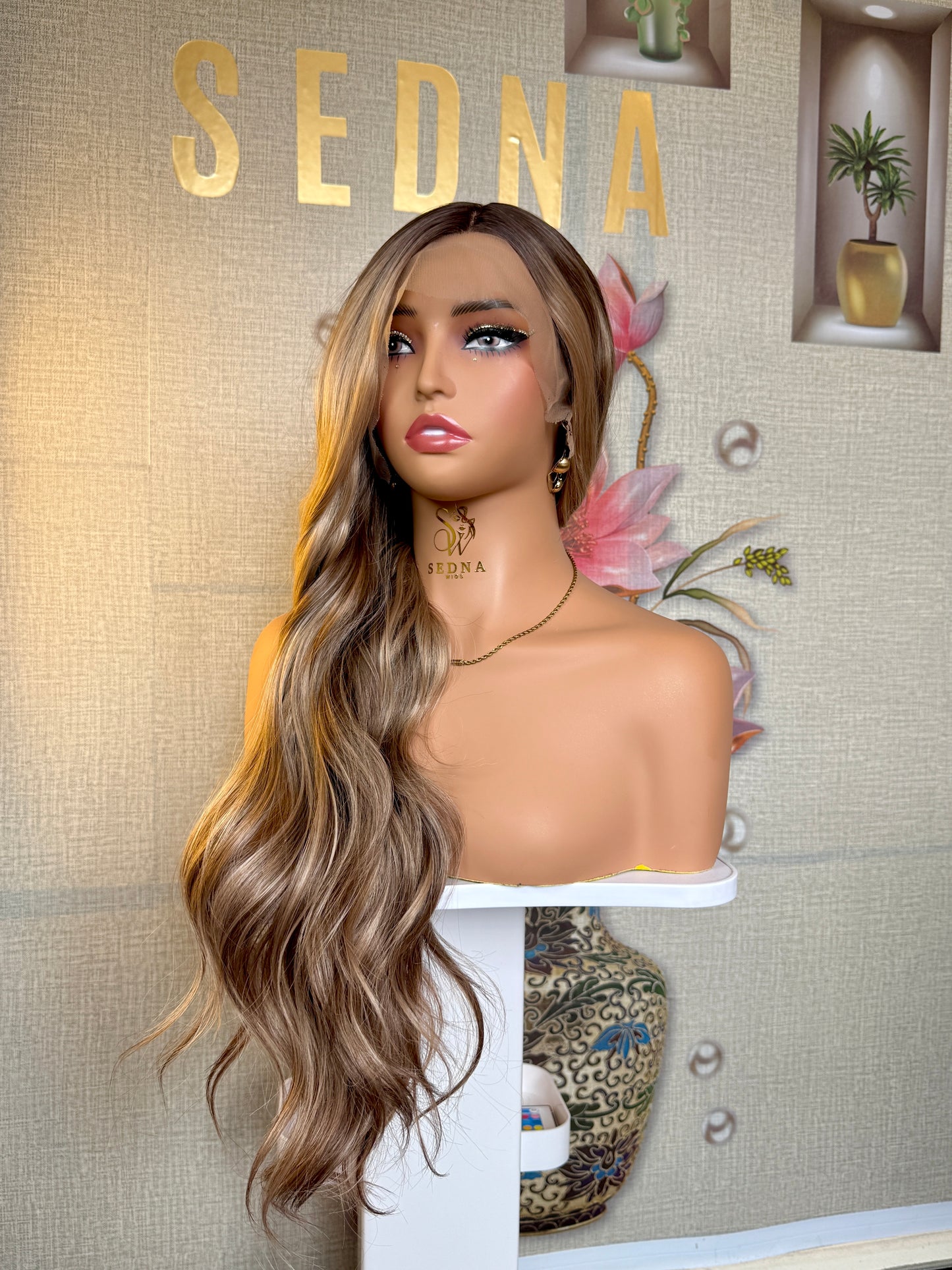 Aurora 26-Inch Bronde Ombre Body Wave 13x3 Lace Front Wig - Sedna Wigs