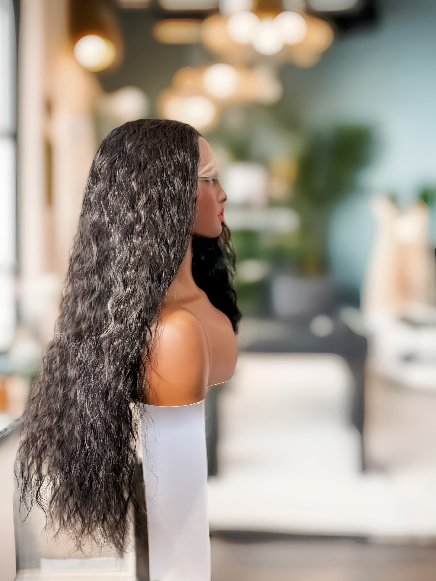 Onyx Water Wave 24” Natural Black Wig