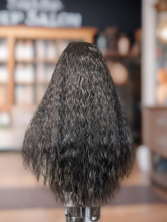 Onyx Water Wave 24” Natural Black Wig