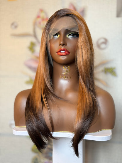 Bella Wig 22-inch Honey Blonde Ombre Wig - Sedna Wigs