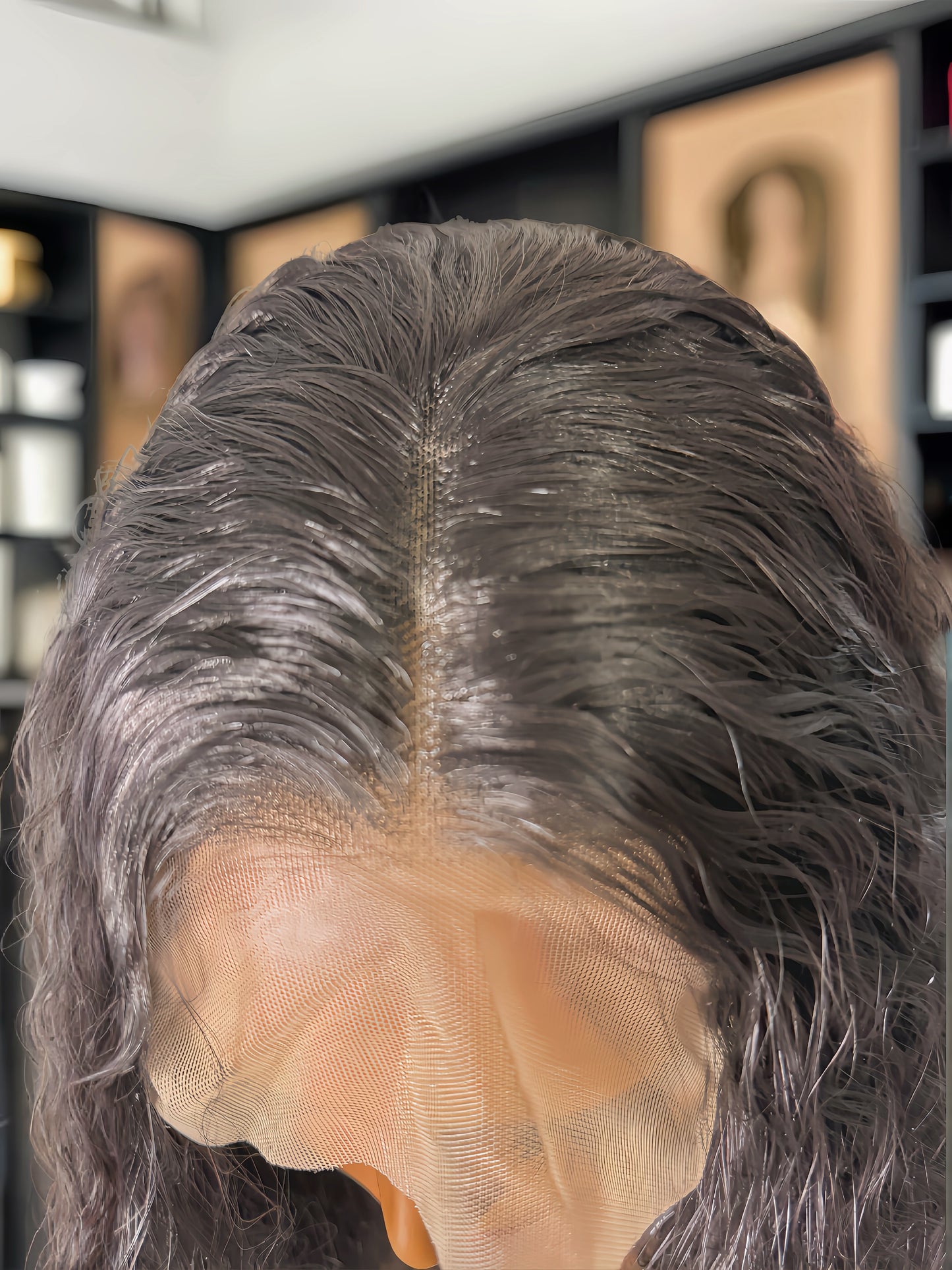 Onyx Water Wave 24” Natural Black Wig