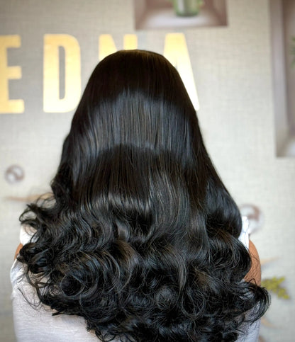 Emilia black bodywave wig Premium Synthetic Wig Sedna Wigs