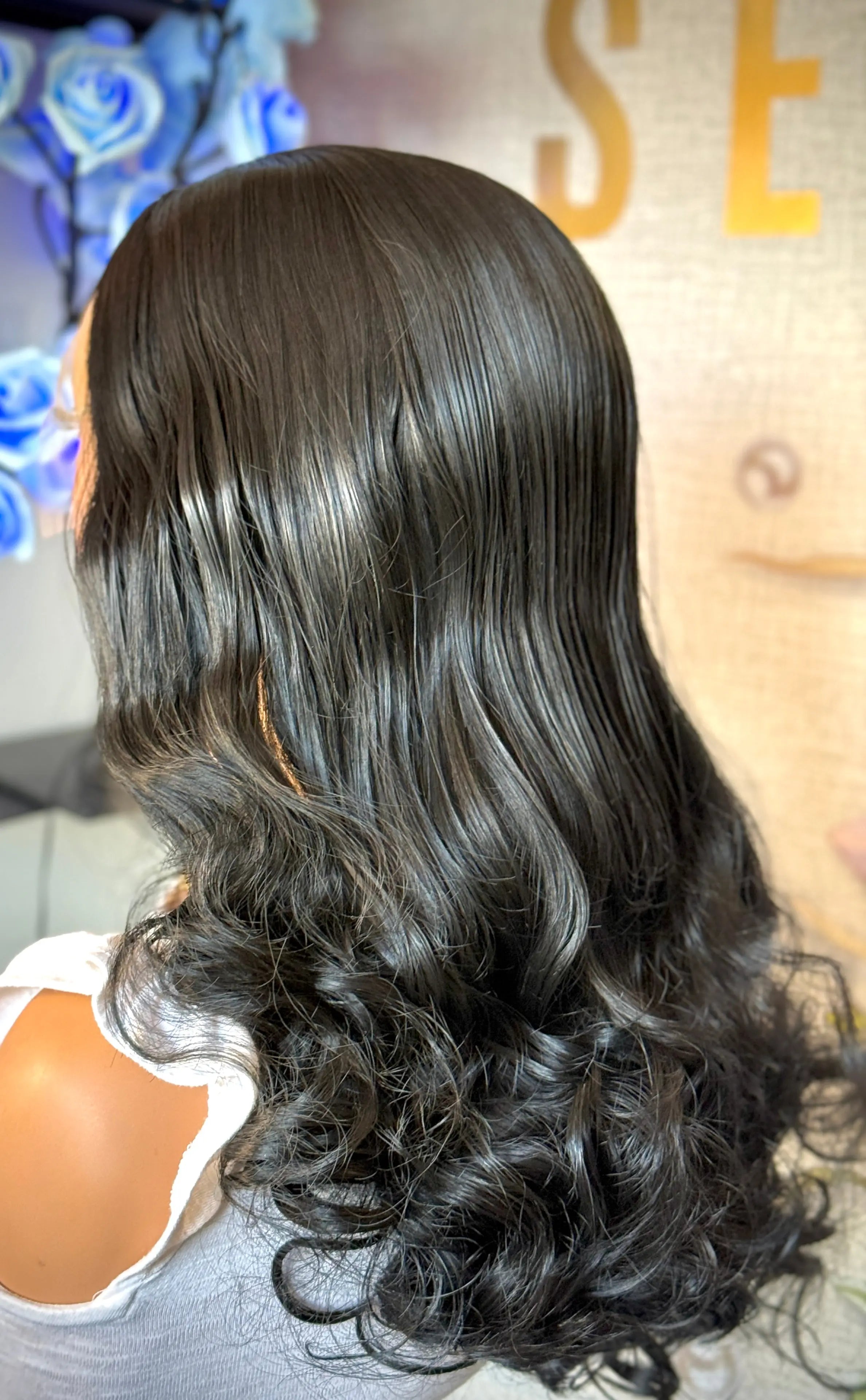 Emilia black bodywave wig Premium Synthetic Wig Sedna Wigs