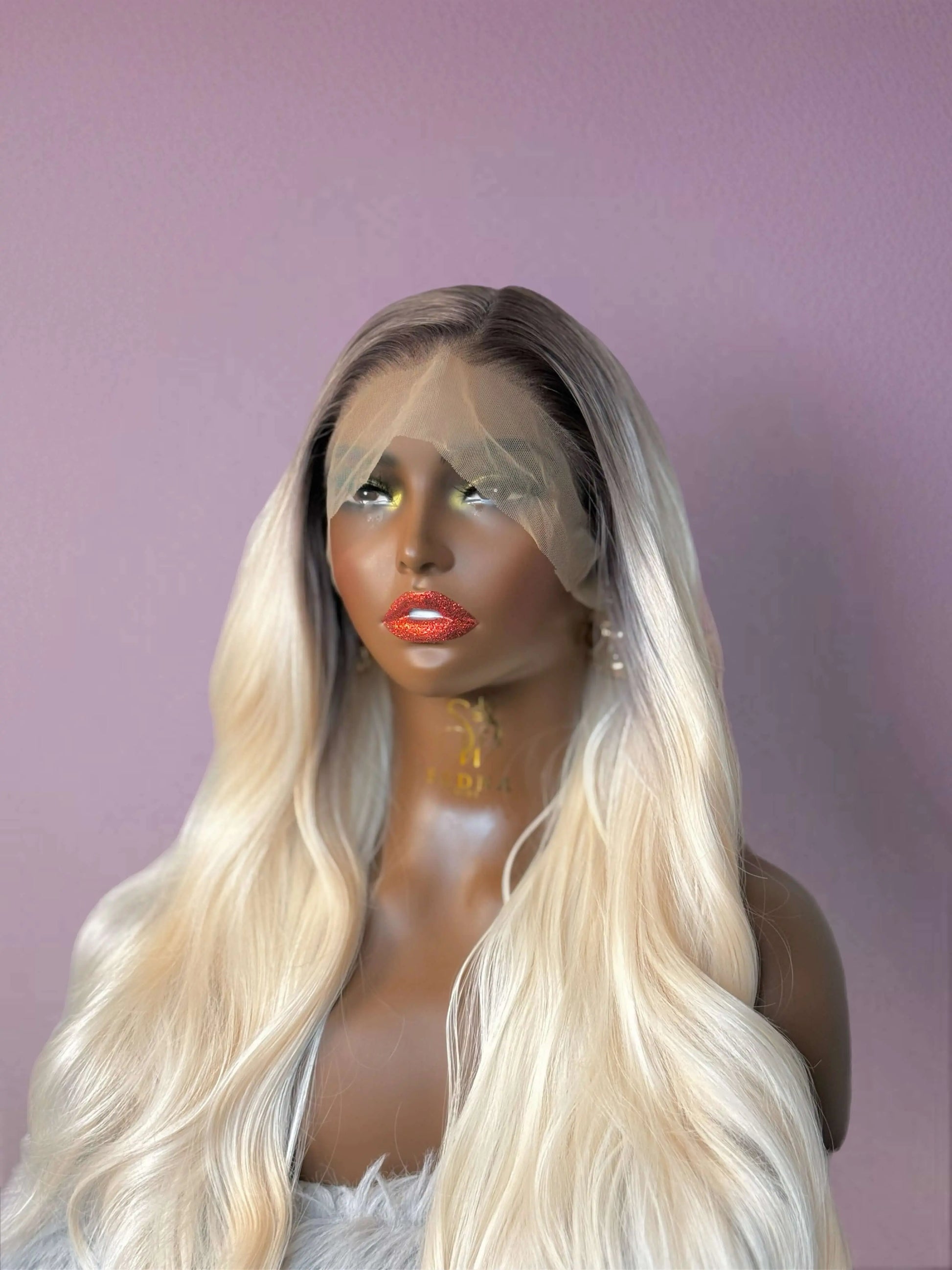 Icy wavy lace wig Premium Synthetic Wig Sedna Wigs