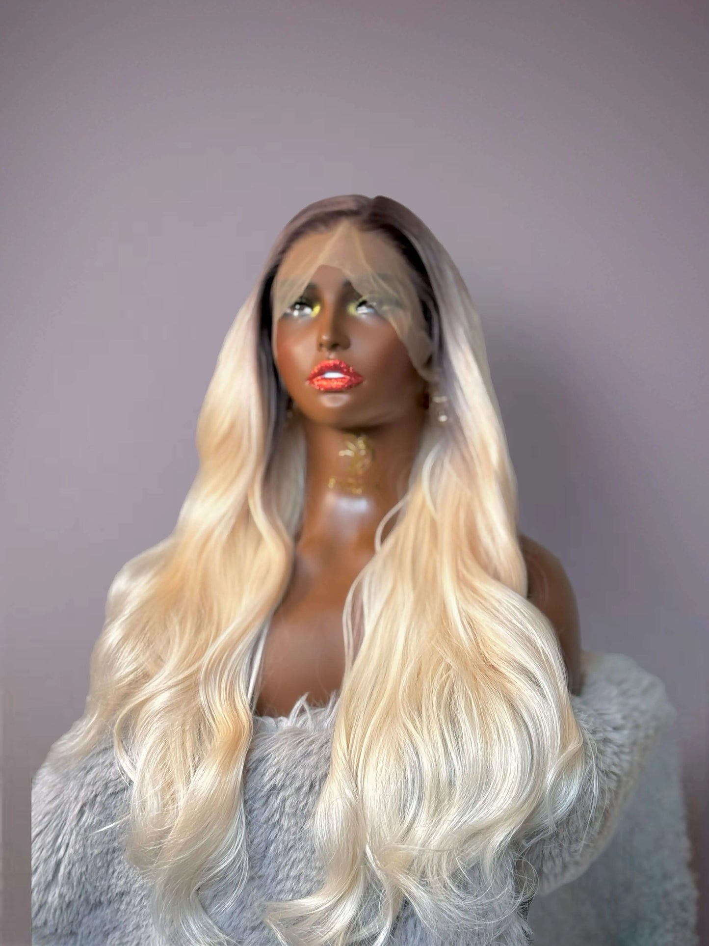 Icy wavy lace wig Premium Synthetic Wig Sedna Wigs
