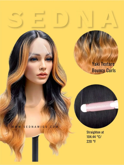 Issa 13x3 lace front wig UK Premium Synthetic Wig Sedna Wigs