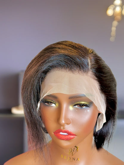 Kelly 6-inch Coarse Silk Bob Wig with 13x4 Lace Front - Sedna Wigs