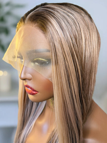 Mirabelle pre-styled blonde wig UK Premium Synthetic Wig Sedna Wigs