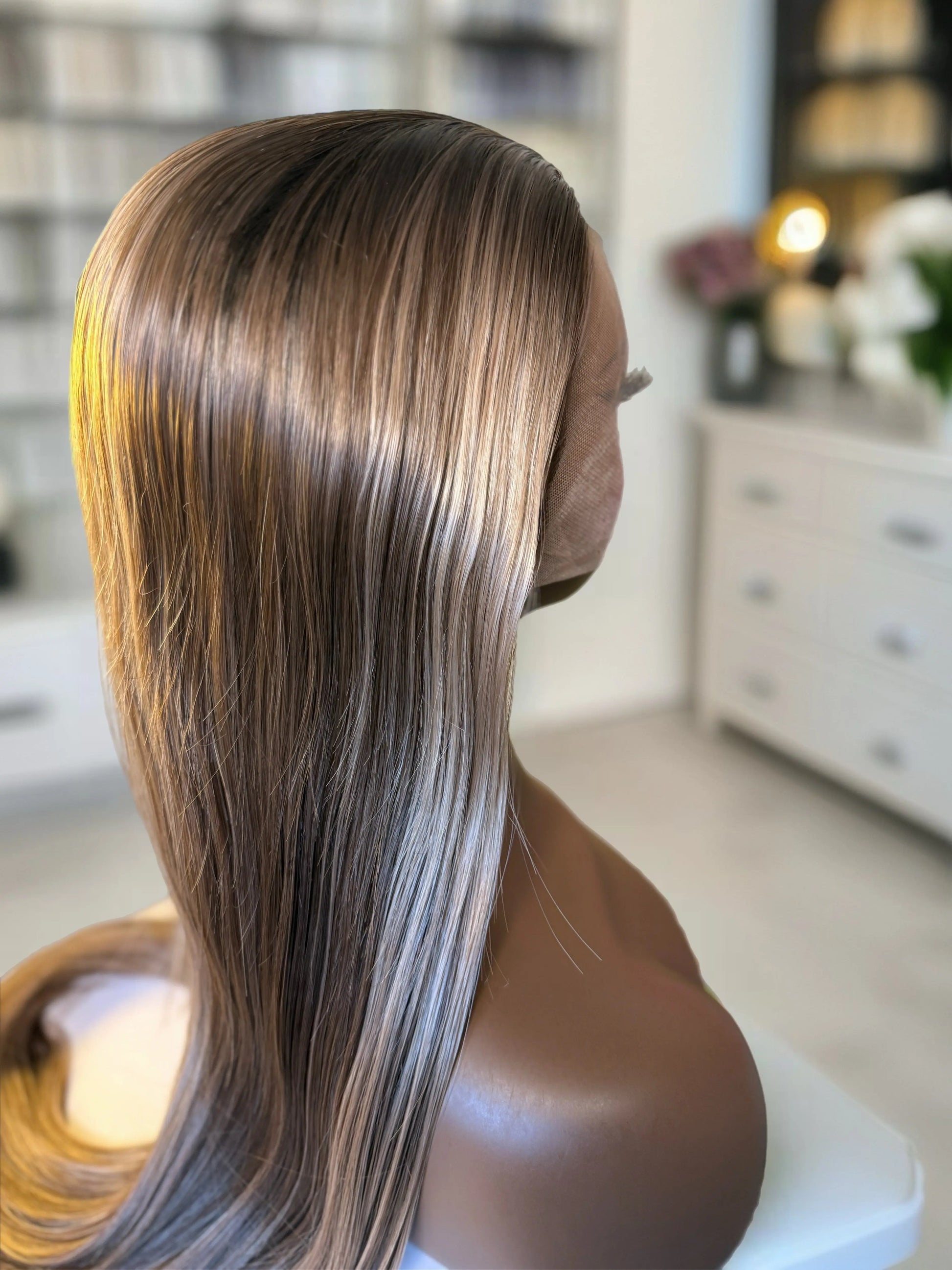 Mirabelle pre-styled blonde wig UK Premium Synthetic Wig Sedna Wigs