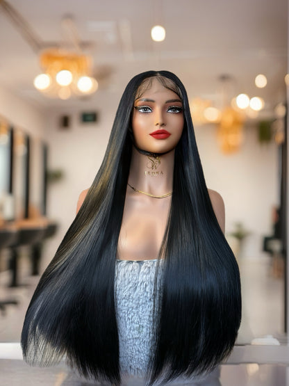 Raven 26-inch Jet Black Straight Wig - Sedna Wigs