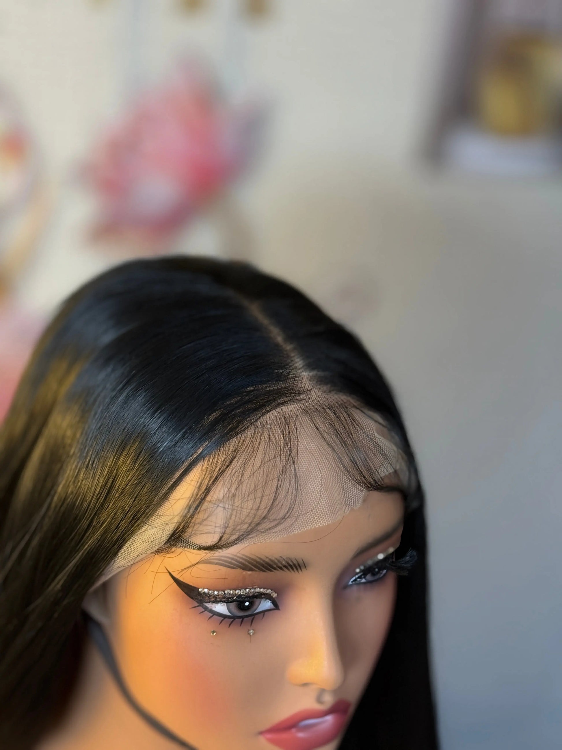 Raven 26-inch black straight wig Premium Synthetic Wig Sedna Wigs