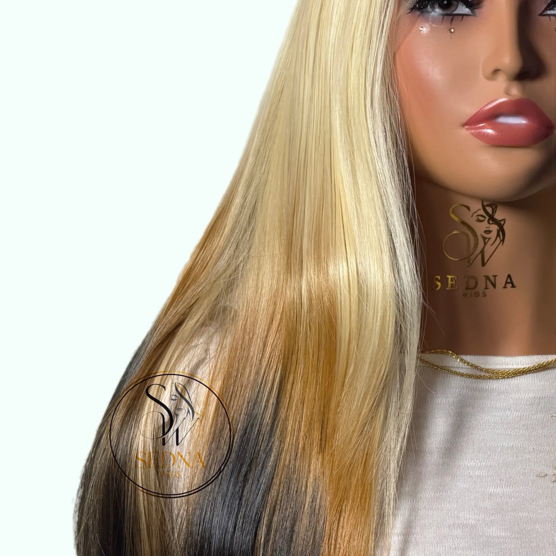 Sophie 24” blonde ombre wig Premium Synthetic Wig Sedna Wigs