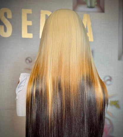 Sophie 24” blonde ombre wig Premium Synthetic Wig Sedna Wigs