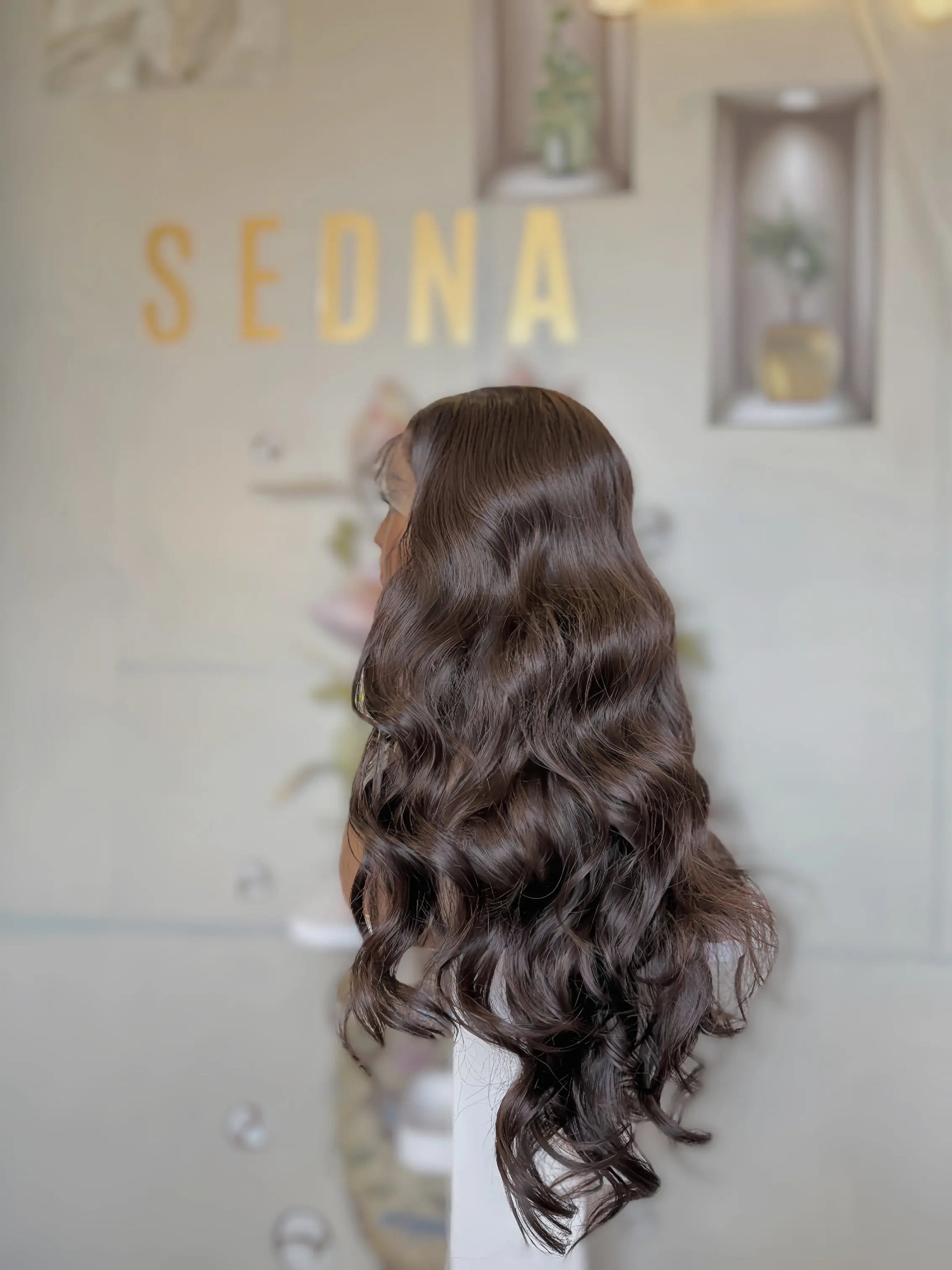 Zara realistic preplucked lace wig Premium Synthetic Wig Sedna Wigs