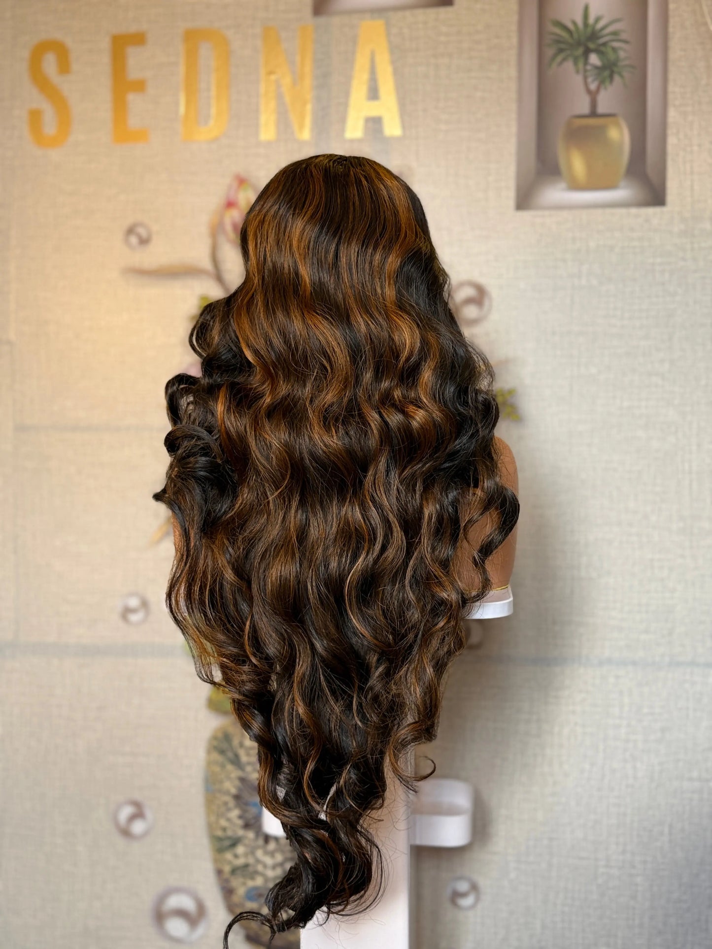Zara realistic preplucked lace wig Premium Synthetic Wig Sedna Wigs