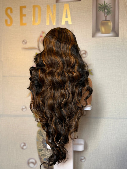 Zara realistic preplucked lace wig Premium Synthetic Wig Sedna Wigs
