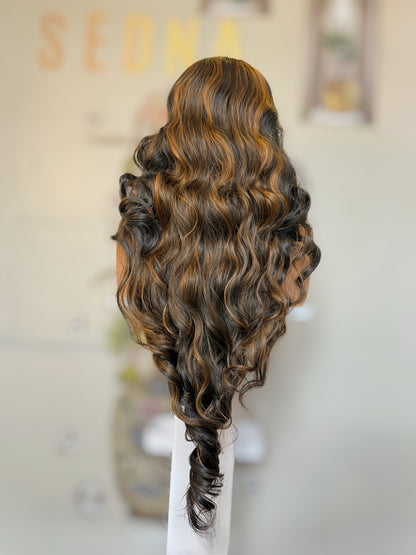 Zara Wig 26-inch Body Wave Caramel Ombre Wig - Sedna Wigs