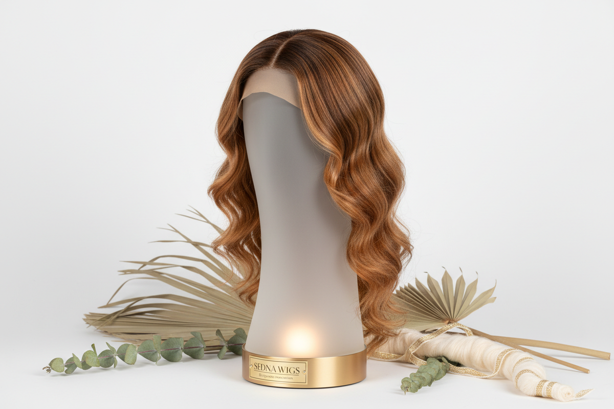 Bio-Synthetic Wigs. Discover revolutionary plant-based wig technology blended with ethically-sourced human hair. Sustainable luxury from Sedna Wigs
